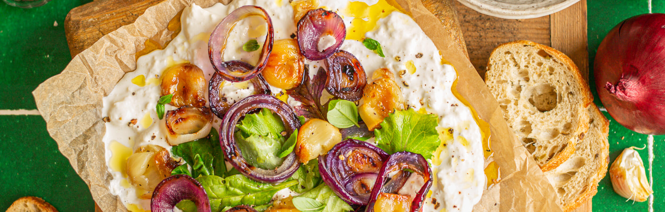 PLANCHE BURRATA ET LÉGUMES GRILLÉS Priméale