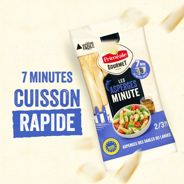 Nos Asperges Minute pour les plus pressés !
